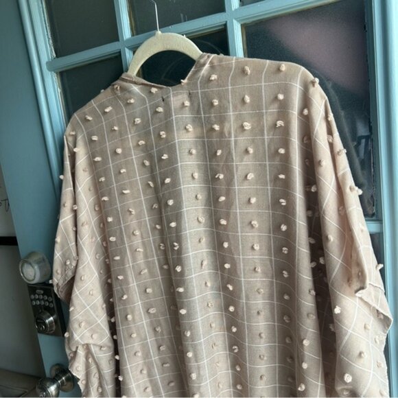 Ellen Tracy Beachy Boho Polka Dot Lightweight Coastal Swim Cover Up Resort Wear - Picture 4 of 7